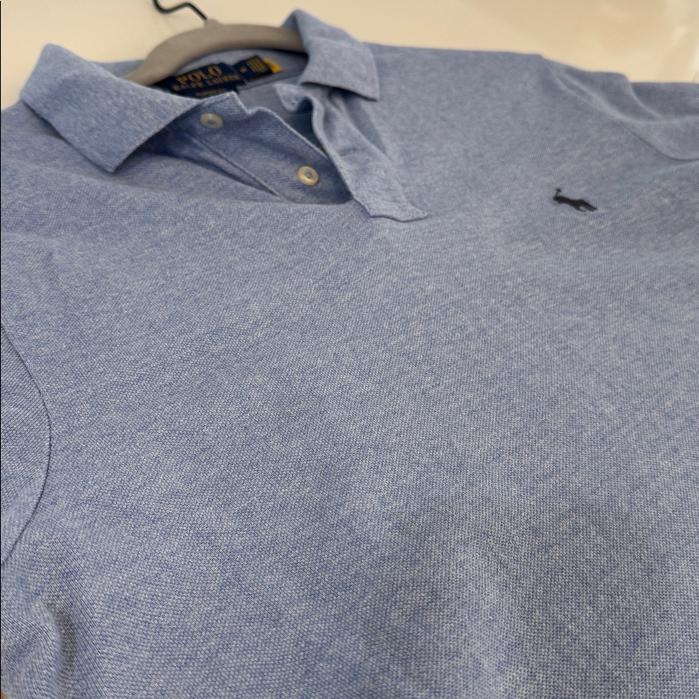 Polo by Ralph Lauren Men's Light Blue Polo Shirt - Picture 16 of 16